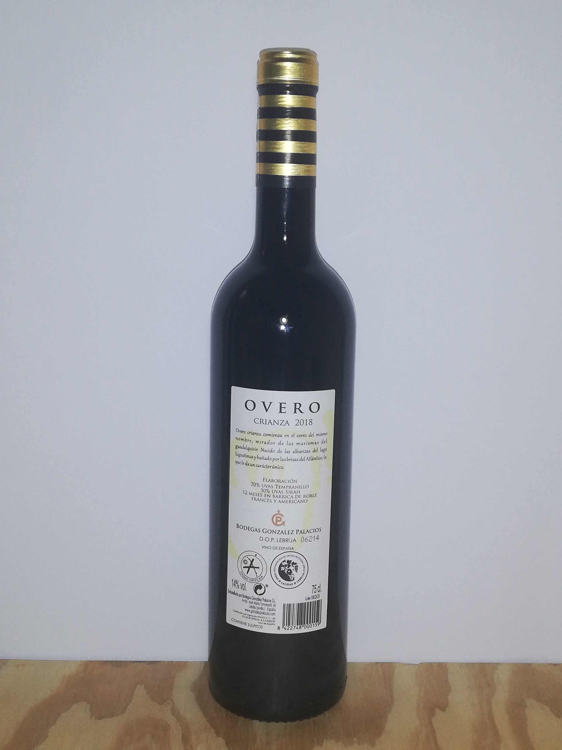 Overo tinto crianza 2018 - Imagen 2